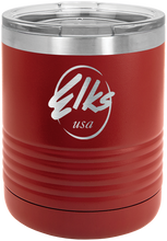 Load image into Gallery viewer, Custom Elks Ringneck Maroon Insulated Tumbler with Lid in Maroon
