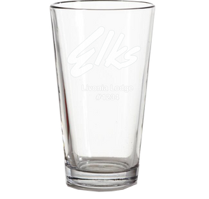 16 oz. Etched Pint Glass - Set of 4