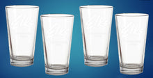 Load image into Gallery viewer, 16 oz. Etched Pint Glass - Set of 4
